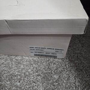 Heeled Boots "Zeppelin" in Burgundy